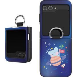 [S2B] BT21 Mininyspace Galaxy Z Flip5 Magnet Card Case_Card Storage, Magnetic Door, Card Case, Mirror Case_Made in Korea